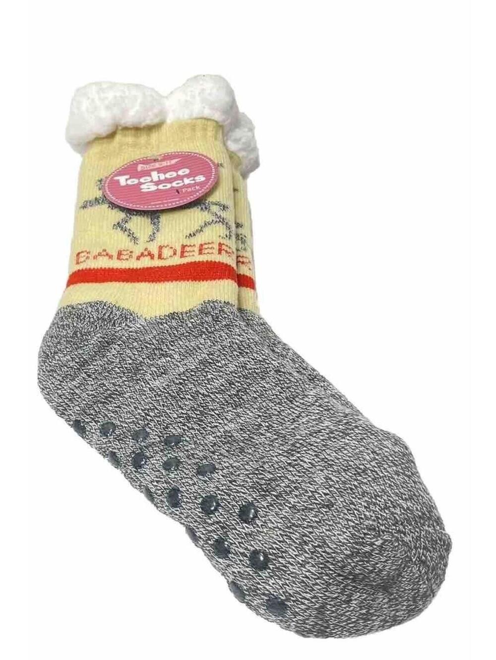 Women’s Cozy Slipper Socks Babadeer Grip Sock Slipper Style 1 Pair Of Socks New